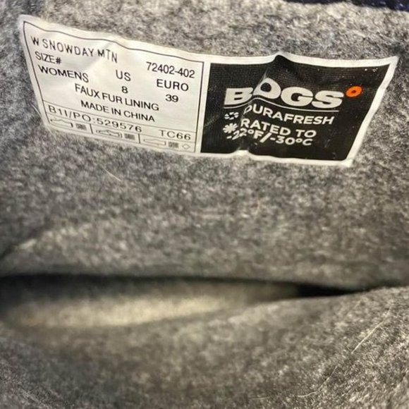 Bogs Women’s Snowday Waterproof Winter Boots Size 8 - Picture 8 of 8